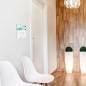 Preview: Tuerschild VITRUM A Glasschild, fuer Buero 300 300 mm